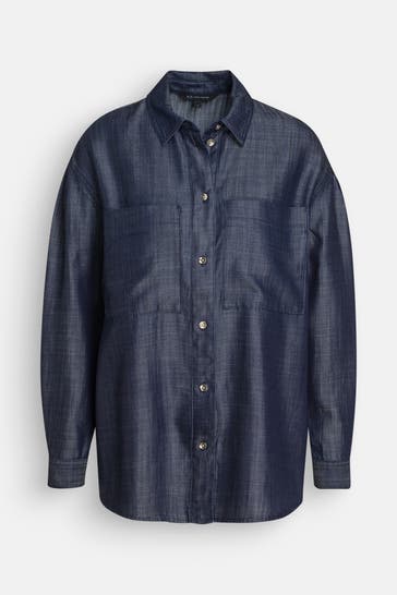 ARMANI EXCHANGE Casual-Bluse dunkelblau