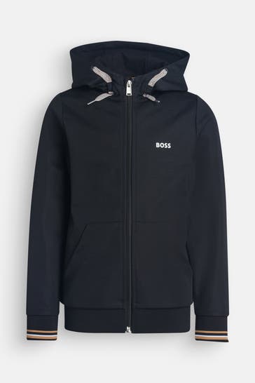 BOSS Sweatjacke schwarz