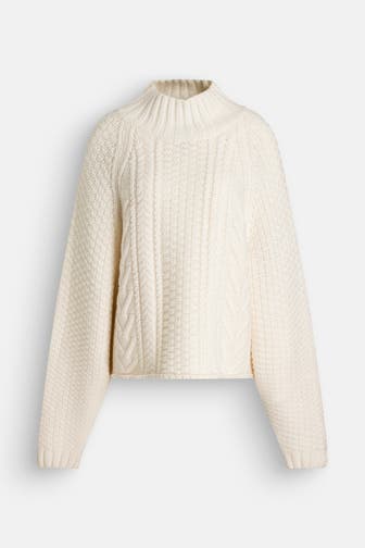 BLACK PALMS Wollpullover 'Karlina' ecru