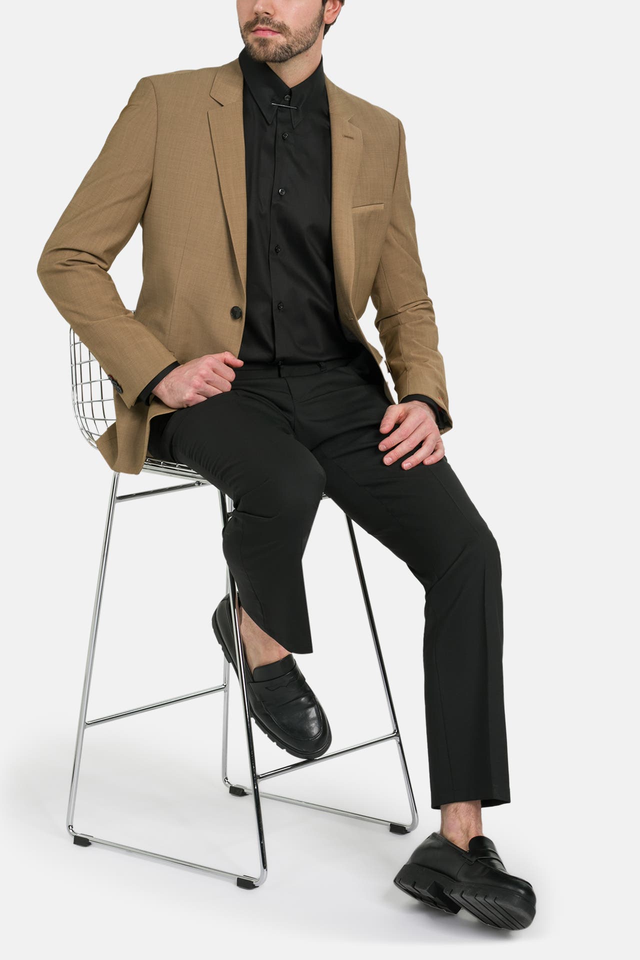 HUGO Wollmix-Sakko 'Arti' hellbraun, Bild 1