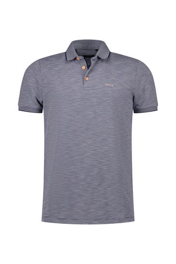NEW ZEALAND AUCKLAND Polo-Shirt gemustert Regular Fit