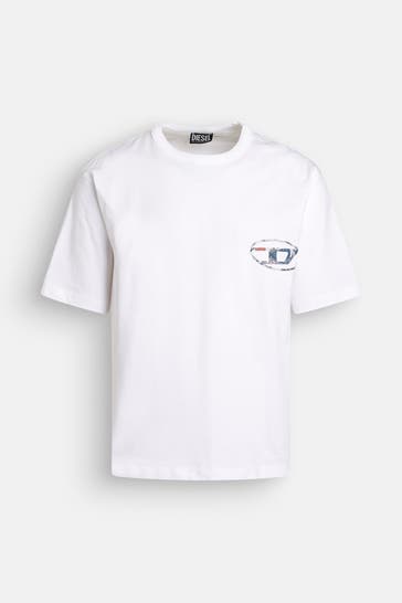 DIESEL T-Shirt weiß
