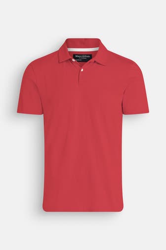 MARC O'POLO Polo-Shirt dunkelrot