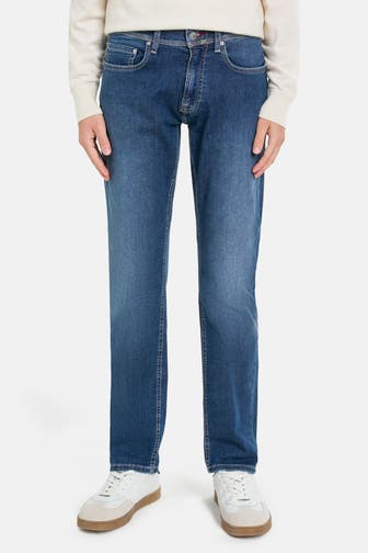 HECHTER Paris Jeans dunkelblau tapered