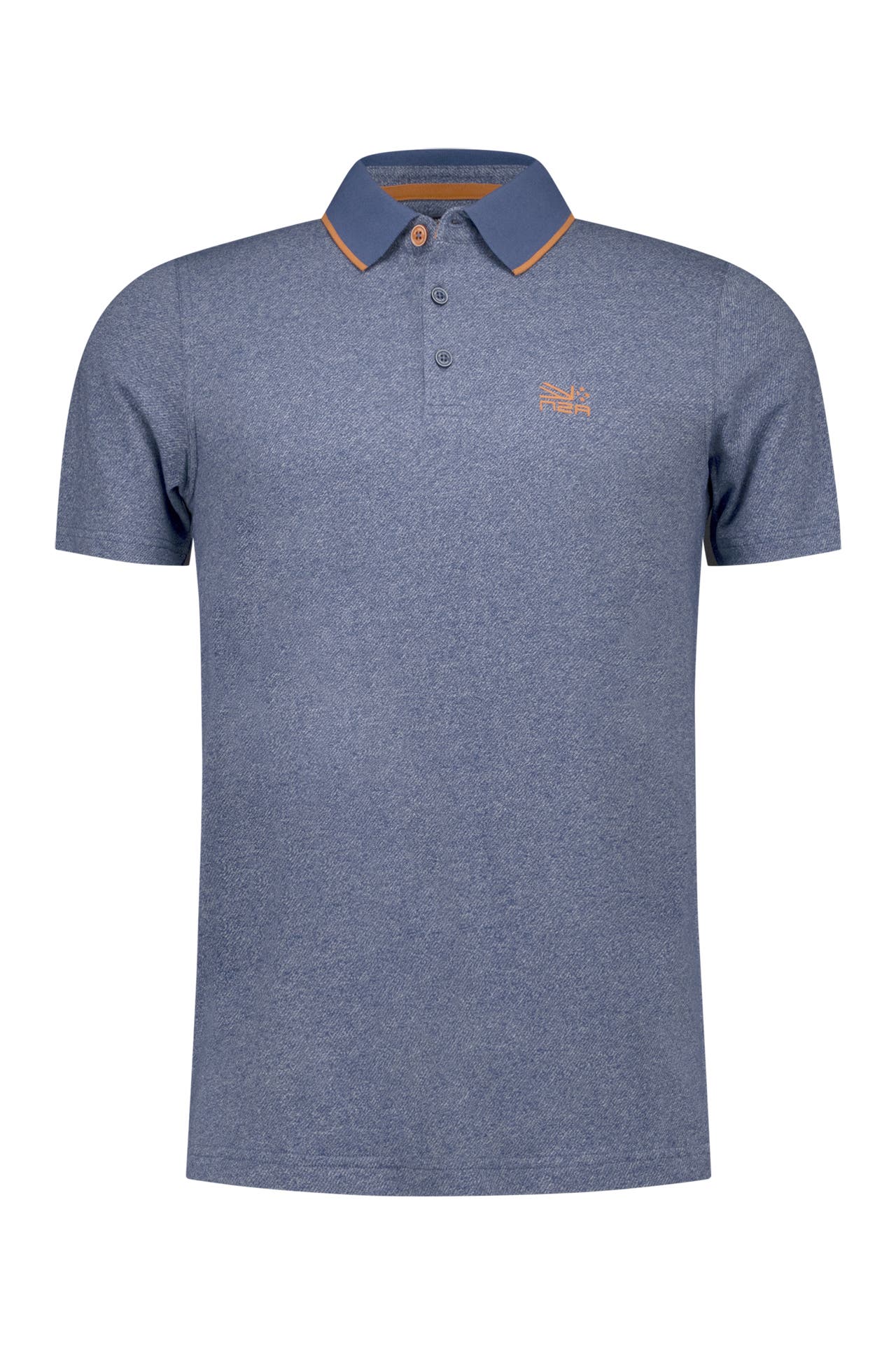NEW ZEALAND AUCKLAND Polo-Shirt azurblau meliert, Bild 1