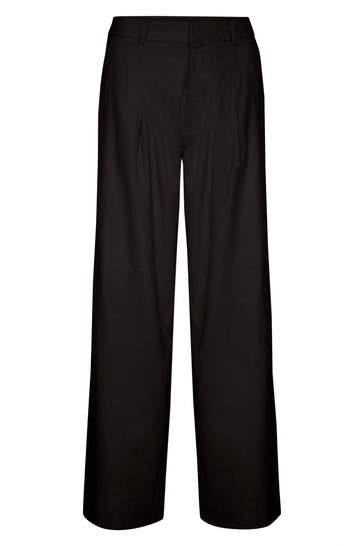 GESTUZ Leinenmix-Hose 'Elarah' schwarz