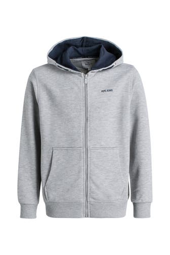 PEPE JEANS Sweatjacke 'Tim' hellgrau