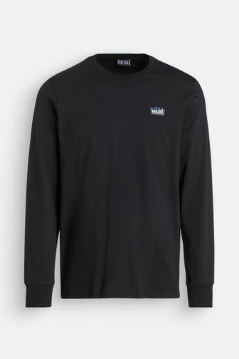DIESEL Longsleeve schwarz