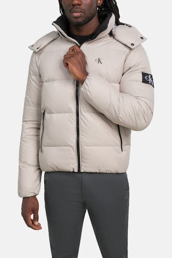 CK JEANS Daunen-Steppjacke greige