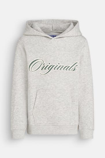JACK & JONES Sweatshirt hellgrau