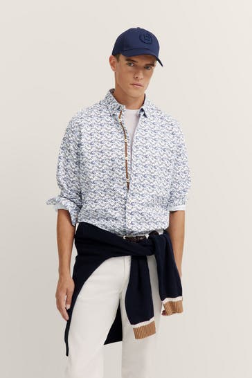BUGATTI Casual-Hemd gemustert