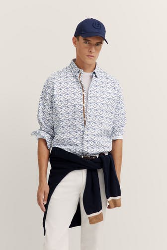 BUGATTI Casual-Hemd gemustert