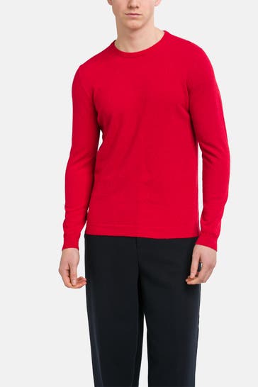 ROBERTO COLLINA Strickpullover rot