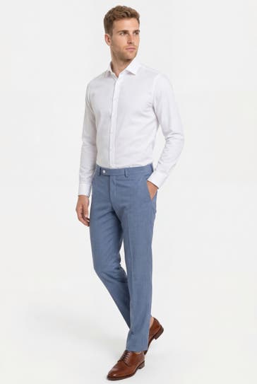 BALDESSARINI Stoffhose graublau