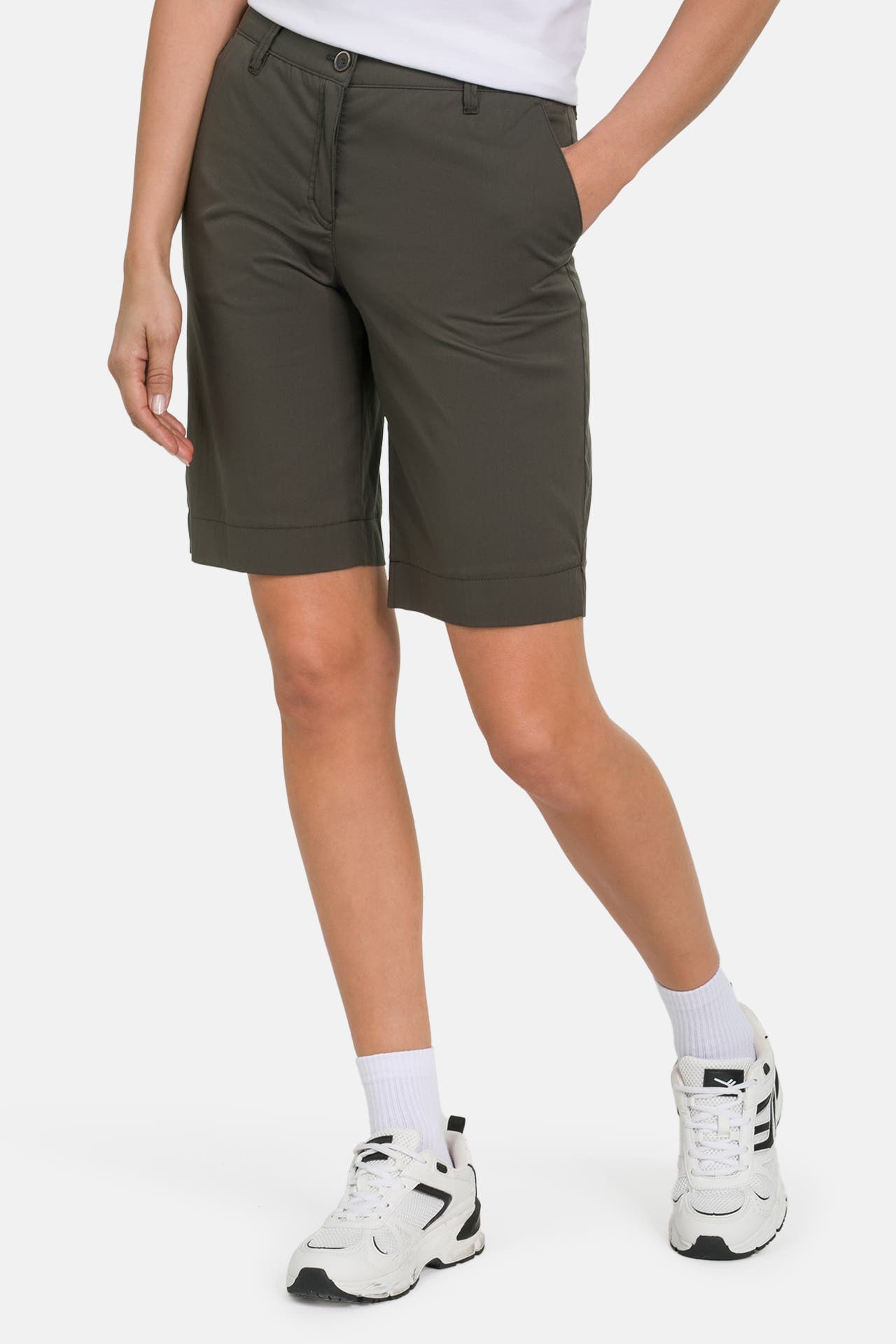 BRAX Chino-Shorts 'Mia' oliv, Bild 1