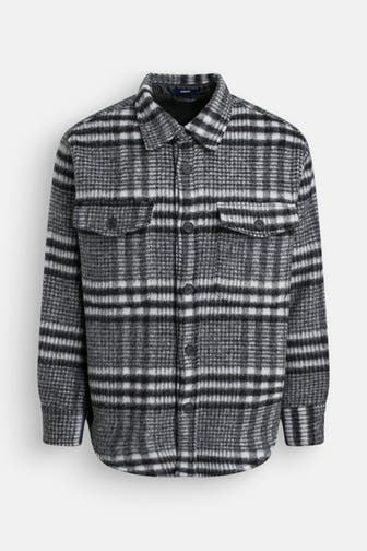 GANT Wollmix-Overshirt kariert