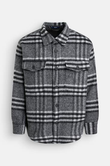 GANT - Wollmix-Overshirt kariert