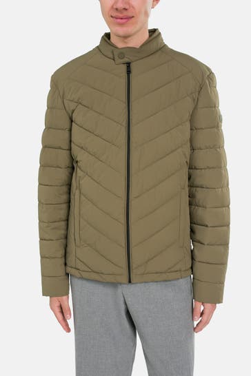 GUESS Light-Steppjacke oliv