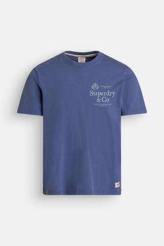 SUPERDRY T-Shirt rauchblau