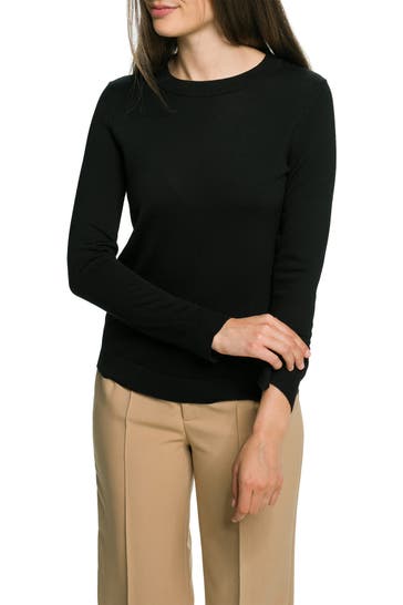 BOSS Strickpullover 'Feganas' schwarz