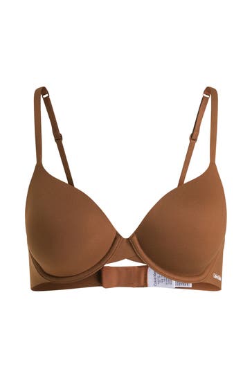 CK UNDERWEAR Push Up-BH 'Demi' braun