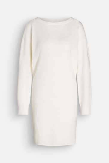 ARMANI EXCHANGE Wollmix-Kleid ecru