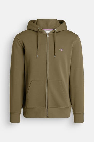 GANT Sweatjacke khaki