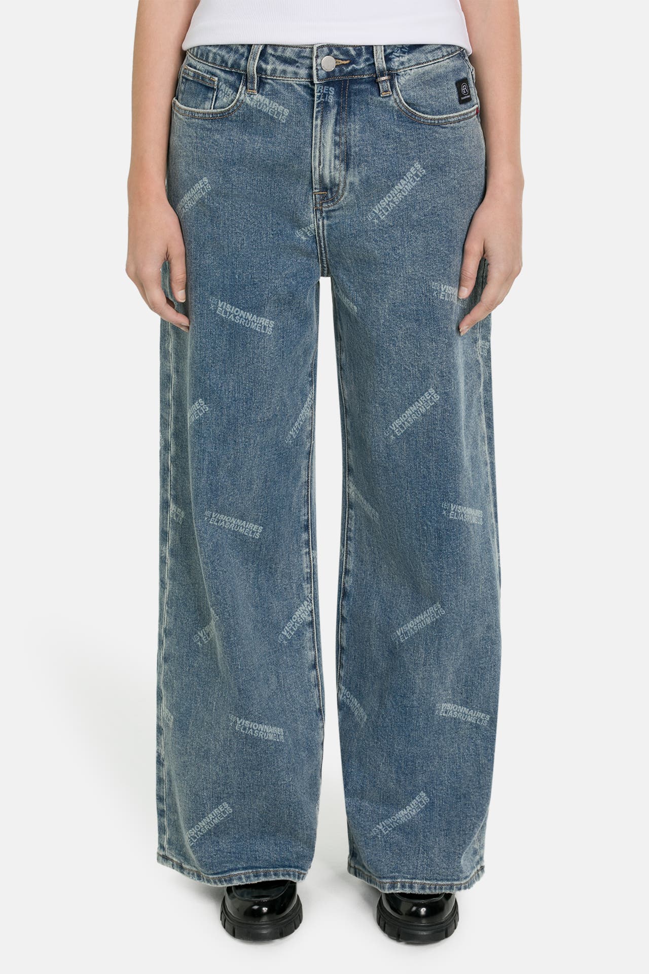 ELIAS RUMELIS Jeans graublau wide, Bild 1