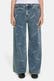 Jeans graublau wide