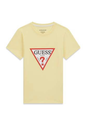 GUESS T-Shirt hellgelb