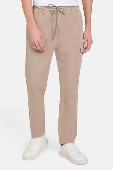 WOOLRICH - Leinenmix-Hose beige