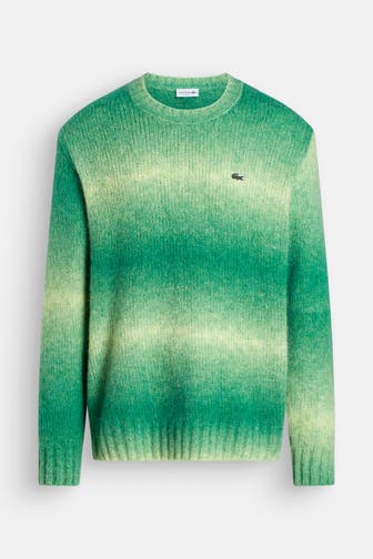LACOSTE Wollmix-Pullover gemustert