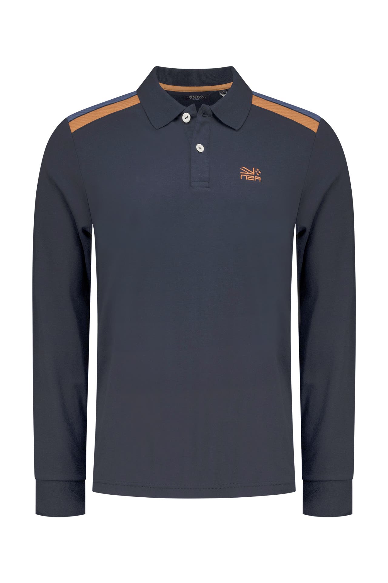 NEW ZEALAND AUCKLAND Langarm-Polo schwarzblau, Bild 1