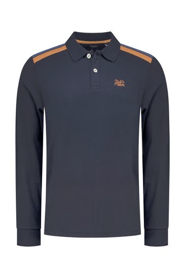 NEW ZEALAND AUCKLAND Langarm-Polo schwarzblau