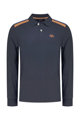 NEW ZEALAND AUCKLAND Langarm-Polo schwarzblau