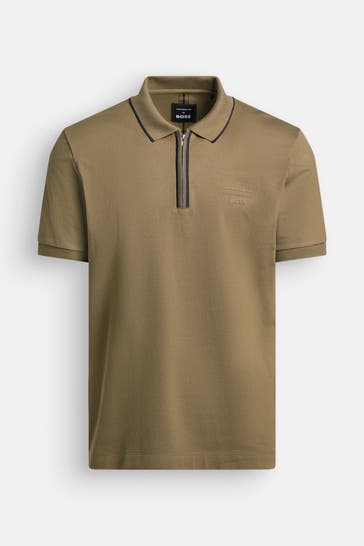BOSS Polo-Shirt 'Porsche x Boss' khaki
