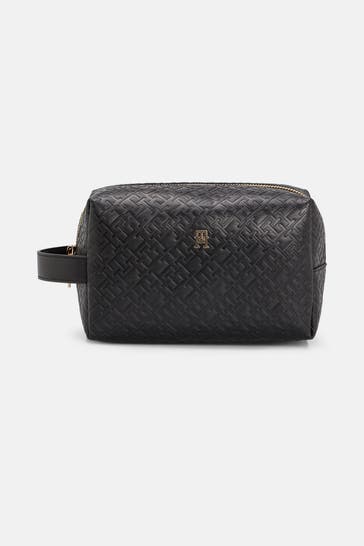 TOMMY HILFIGER Black Wash & Toiletry Bag