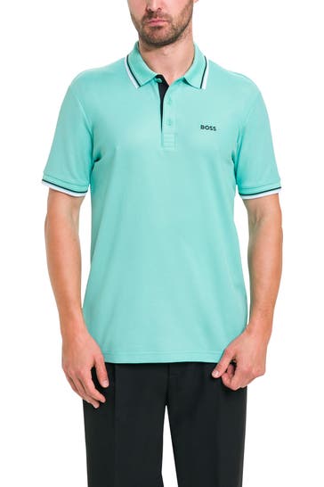 BOSS GREEN Polo-Shirt 'Paddy' türkis
