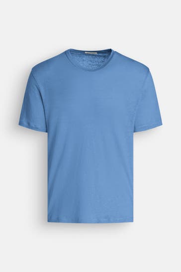 PHIL PETTER Leinen-Shirt azurblau