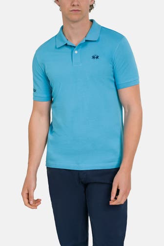 LA MARTINA Polo-Shirt türkis