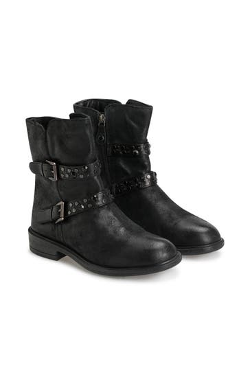 GEOX Biker-Boots 'Catria' schwarz