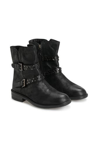 GEOX Biker-Boots 'Catria' schwarz
