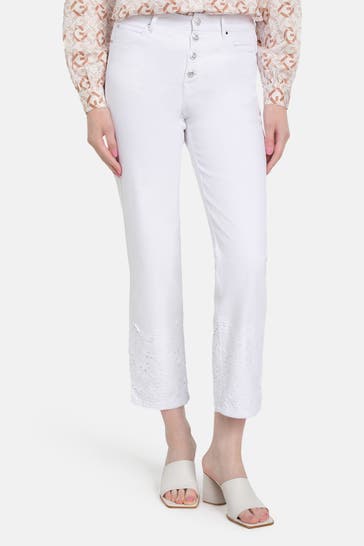 GUESS Jeans straight weiß