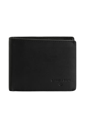 STRELLSON Ledergeldbörse 'Stratford' schwarz