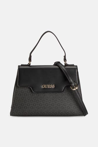 GUESS Handtasche schwarz logo