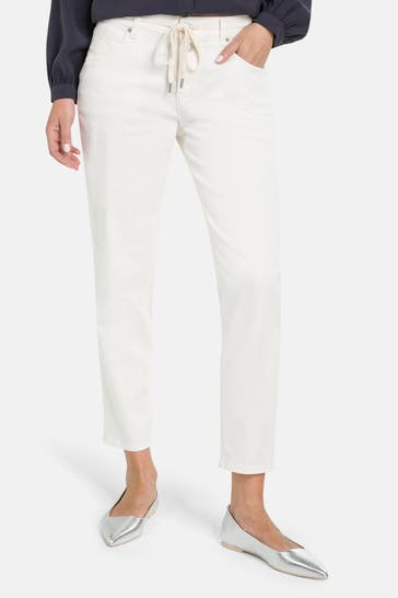 MARC O'POLO Stoffhose weiß