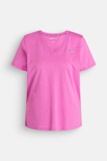 DKNY T-shirt dunkelrosa