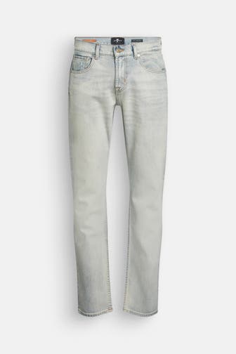 7 FOR ALL MANKIND Jeans hellgrau straight