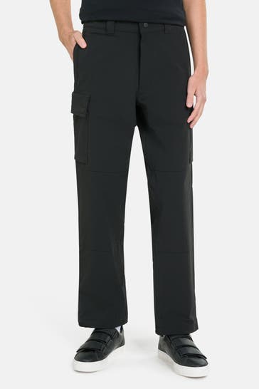 BOSS Cargohose schwarz