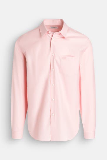 LACOSTE Casual-Hemd Regular-Fit lachs